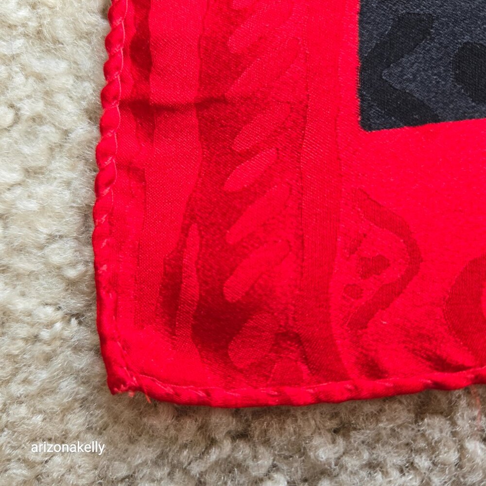Vismara Silk Scarf with Parrots in Tree and Neat Hidden Detail Birds Chicks - Picture 11 of 13